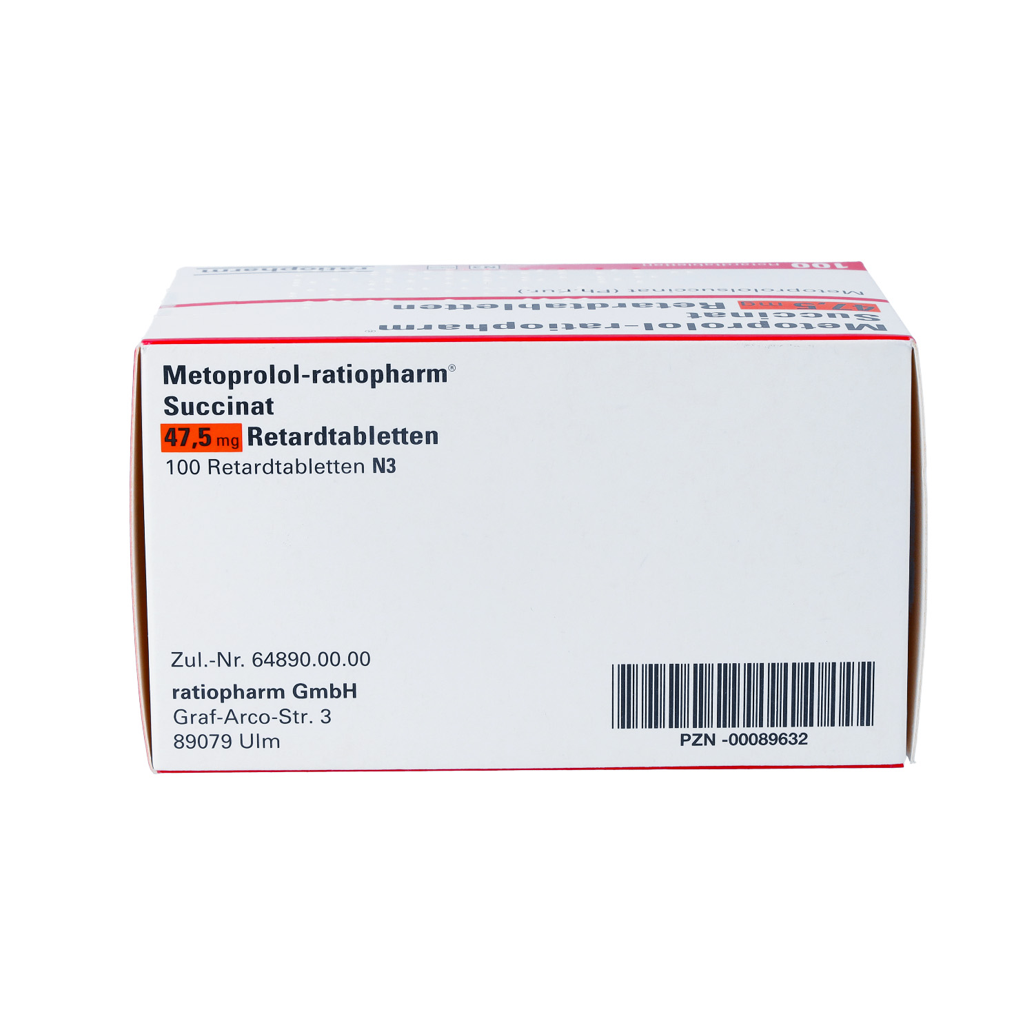 METOPROLOL-ratiopharm Succinat 47,5 mg Retardtabl.