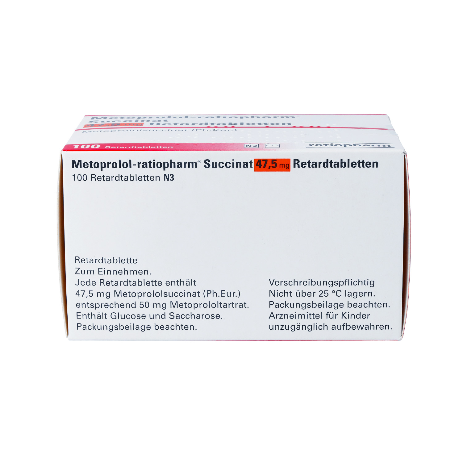 METOPROLOL-ratiopharm Succinat 47,5 mg Retardtabl.