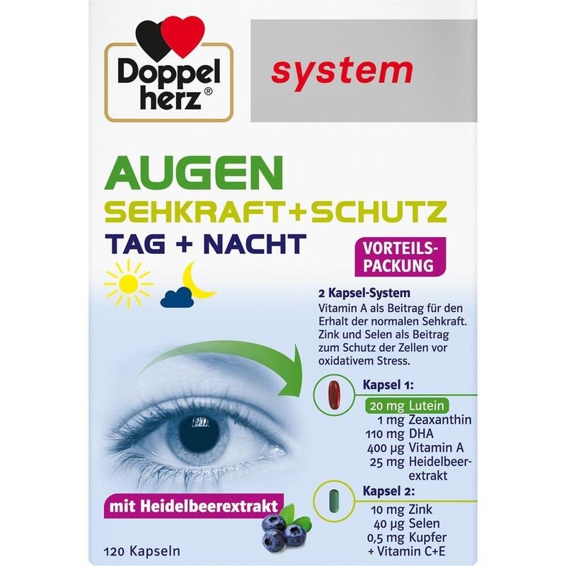 DOPPELHERZ Augen Sehkraft+Schutz system Kapseln