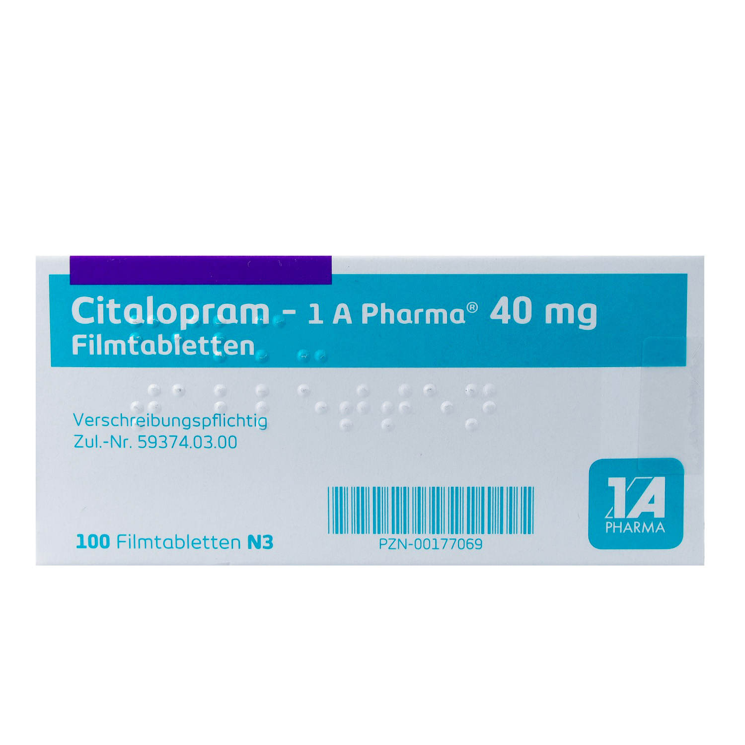 CITALOPRAM-1A Pharma 40 mg Filmtabletten
