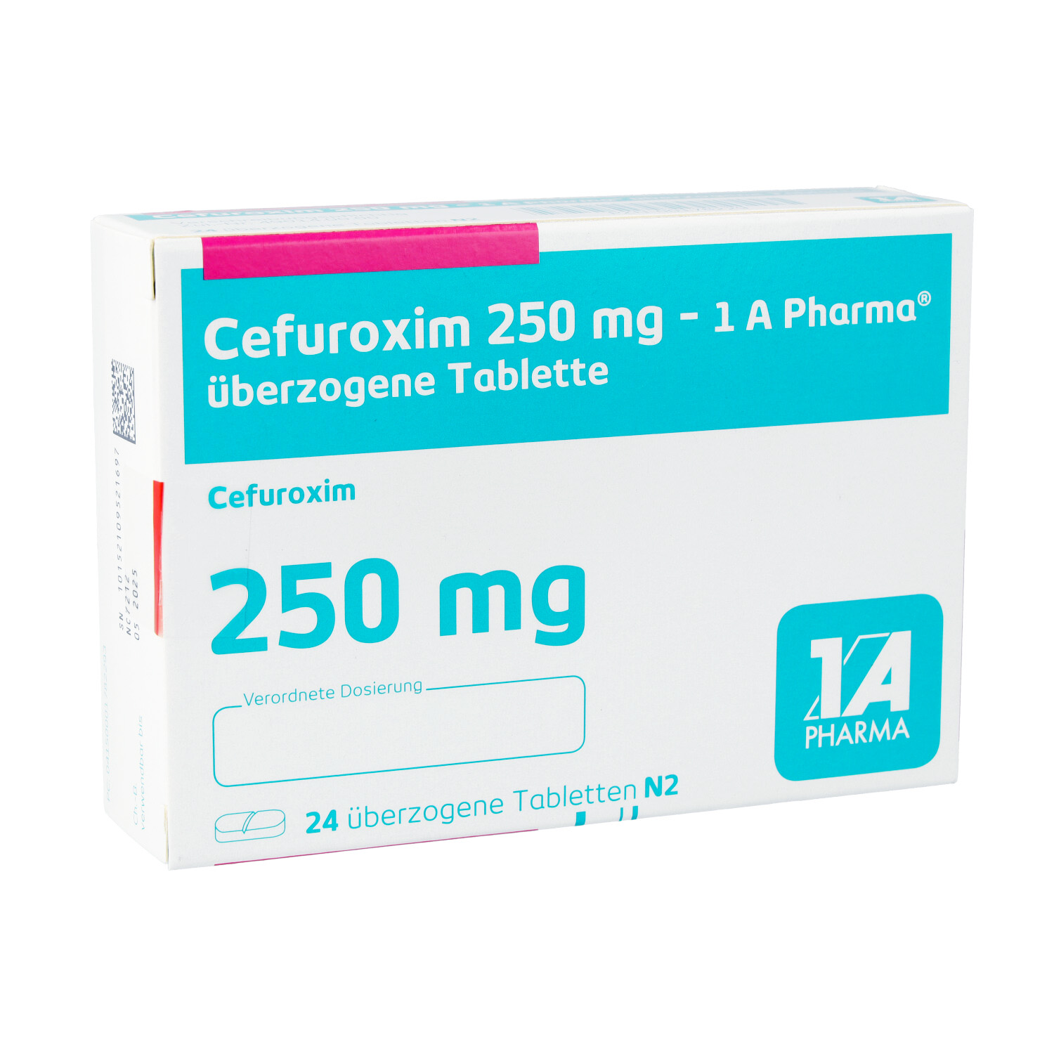 CEFUROXIM 250 mg-1A Pharma überzogene Tabletten