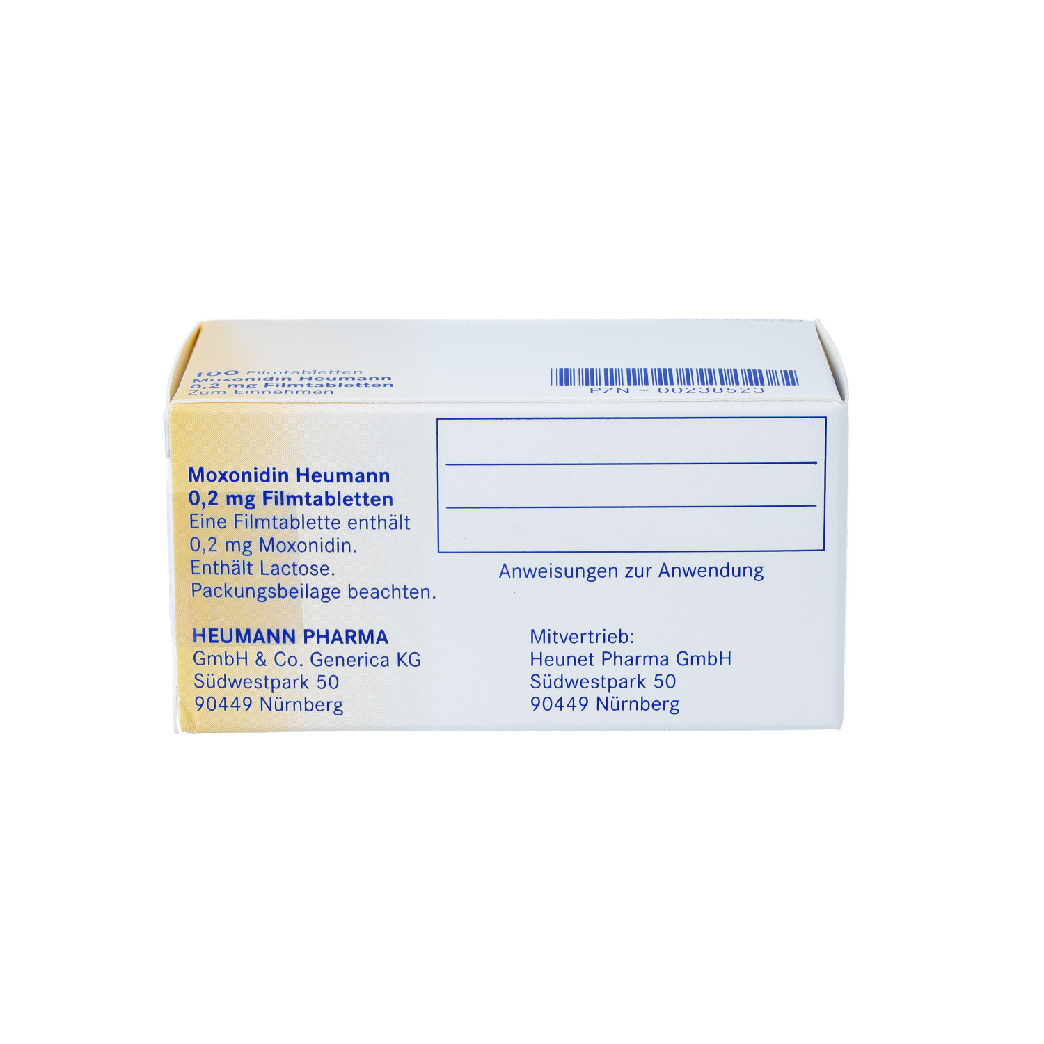 MOXONIDIN Heumann 0,2 mg Filmtabletten
