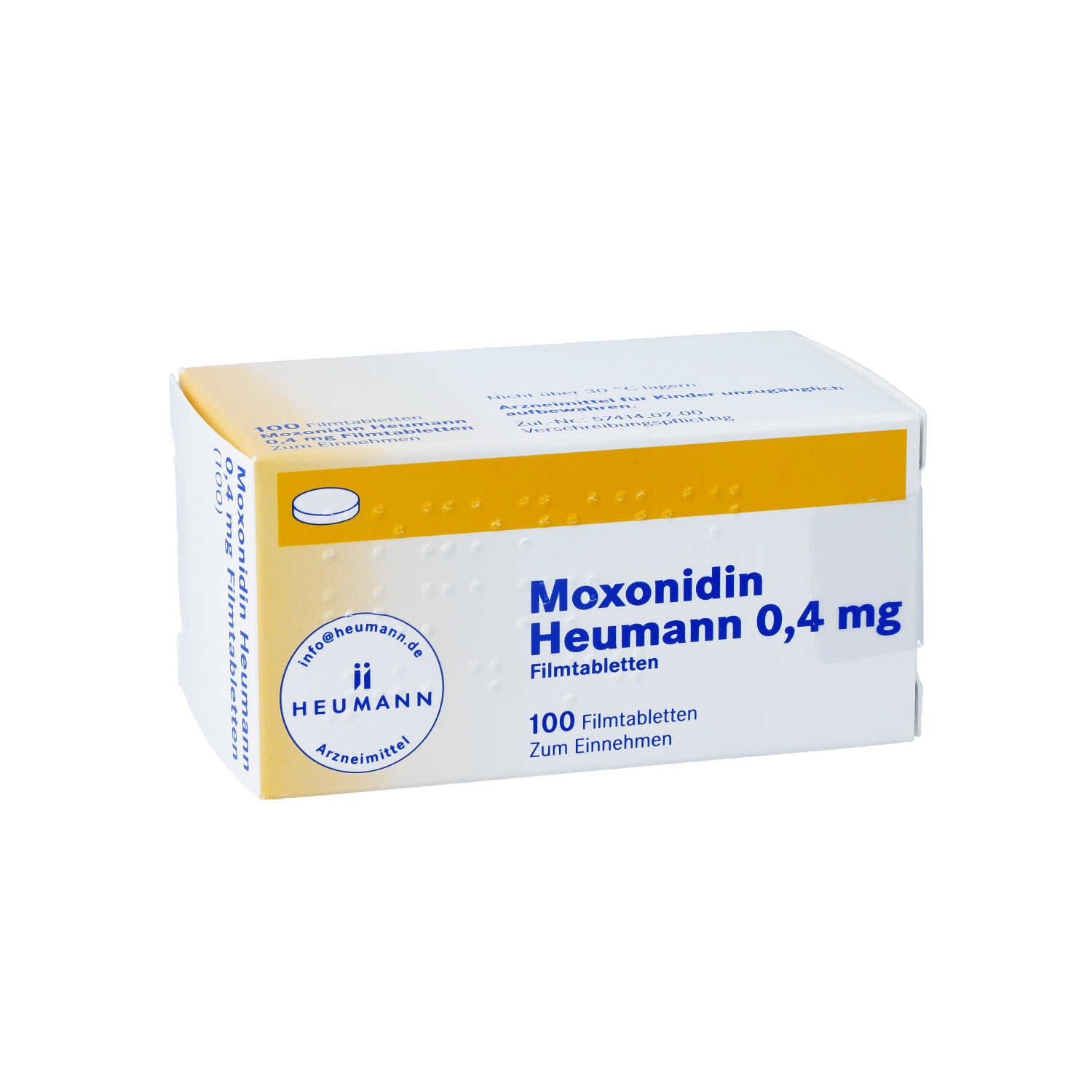 MOXONIDIN Heumann 0,4 mg Filmtabletten