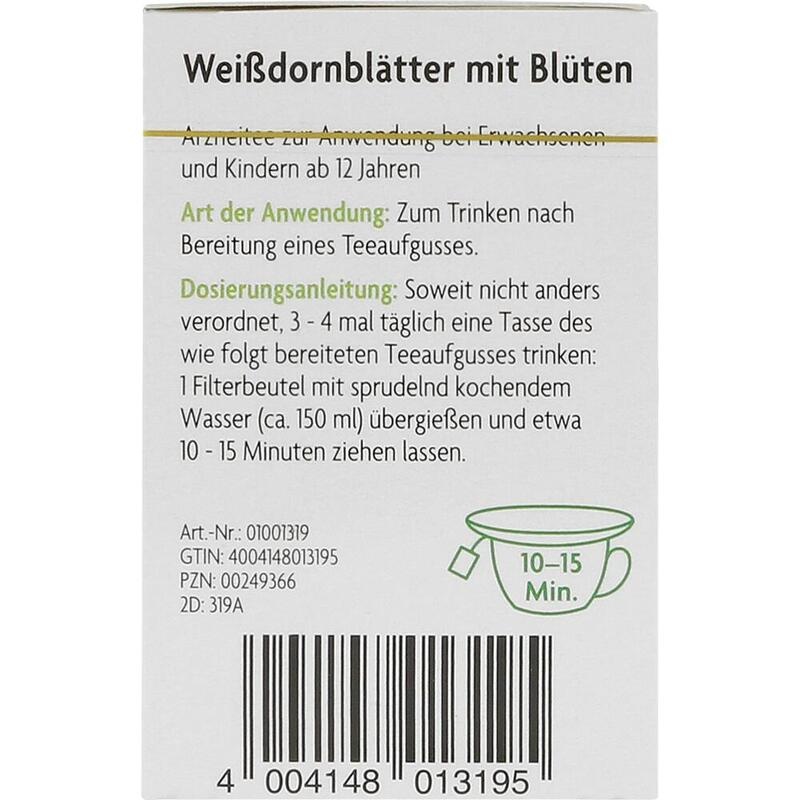 WEISSDORNBLÄTTER m.Blüten Arzneitee Bio Salus Fbtl