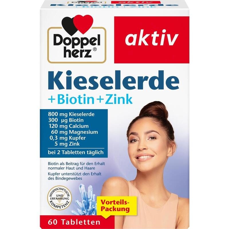 DOPPELHERZ Kieselerde+Biotin+Zink Tabletten