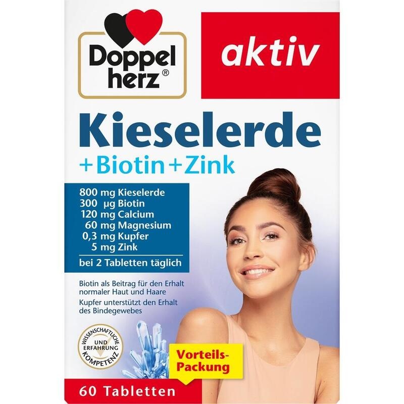 DOPPELHERZ Kieselerde+Biotin+Zink Tabletten