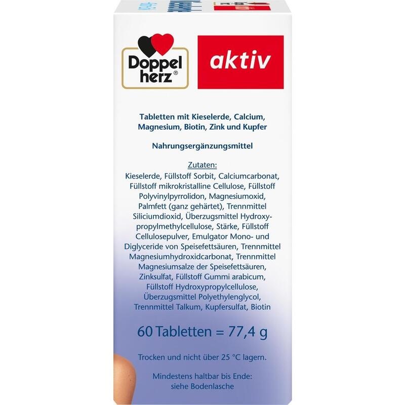 DOPPELHERZ Kieselerde+Biotin+Zink Tabletten
