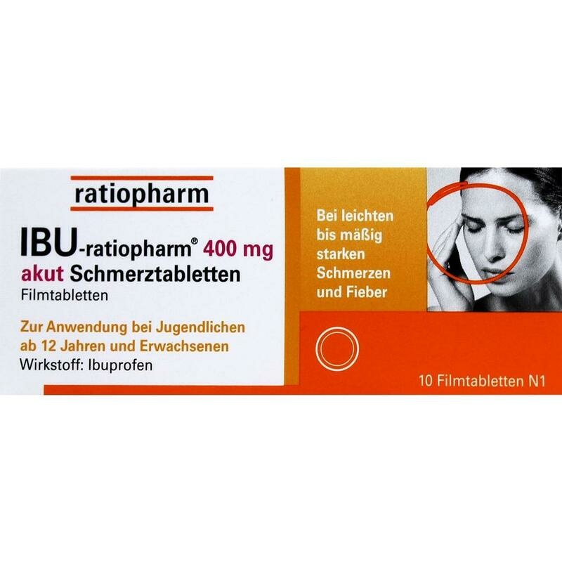 IBU-RATIOPHARM 400 mg akut Schmerztbl.Filmtabl.