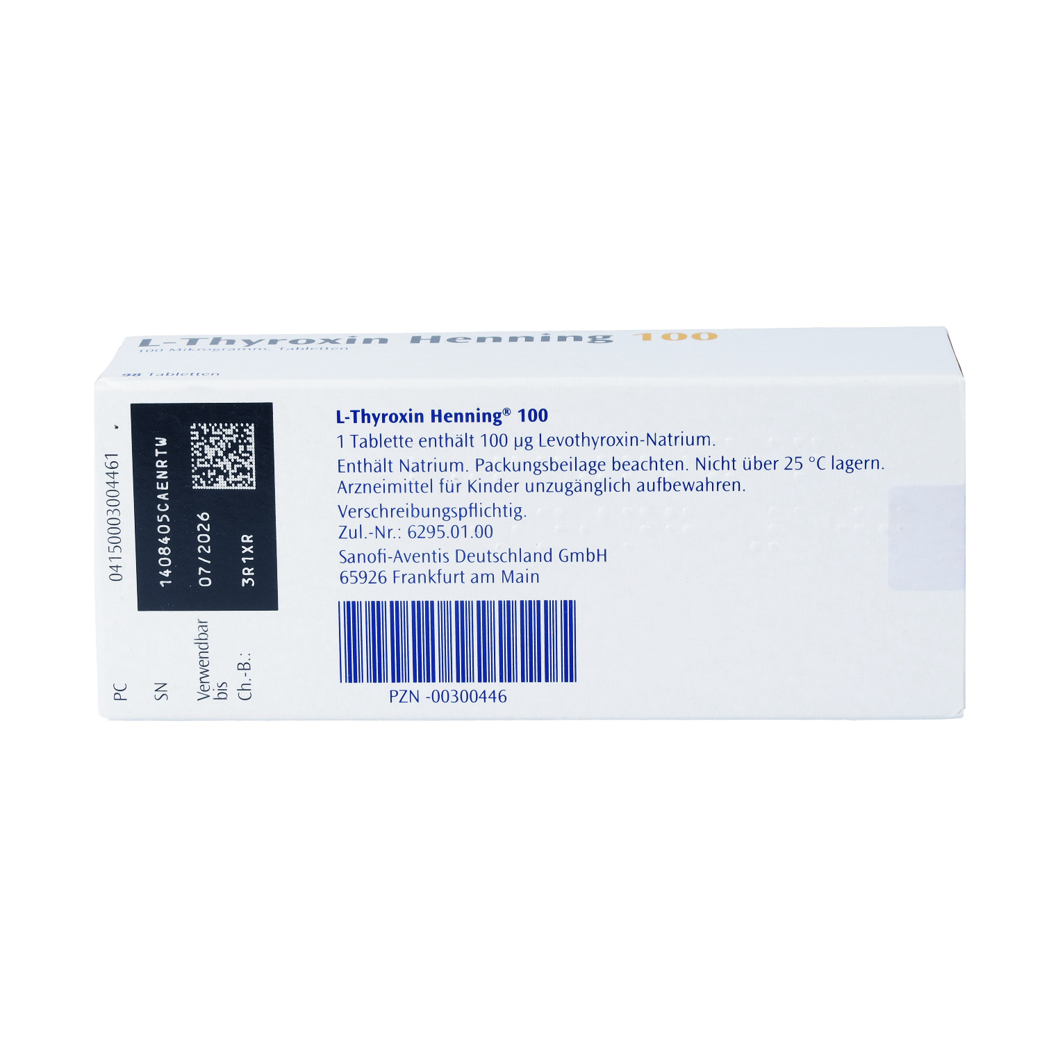 L-THYROXIN 100 Henning Tabl.i.Kalenderpack.
