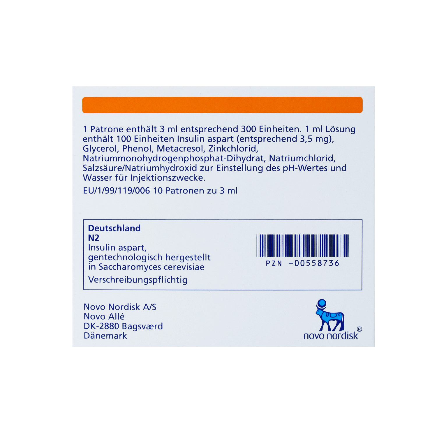NOVORAPID Penfill 100 E/ml Inj.-Lsg.i.e.Patrone