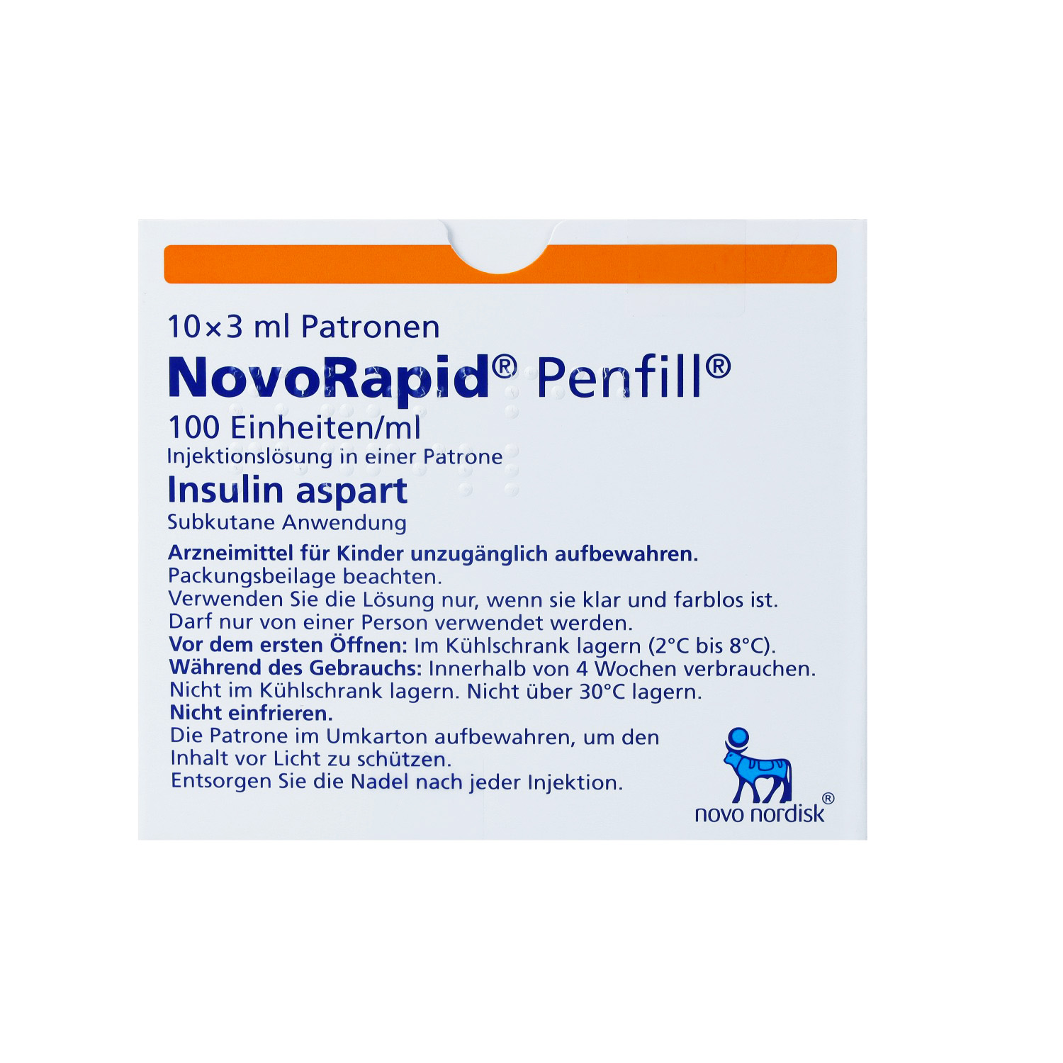 NOVORAPID Penfill 100 E/ml Inj.-Lsg.i.e.Patrone