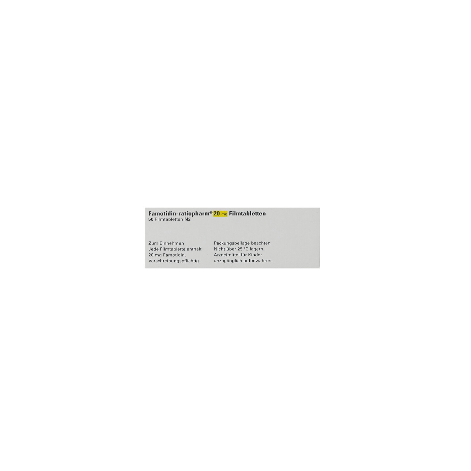 FAMOTIDIN-ratiopharm 20 mg Filmtabletten