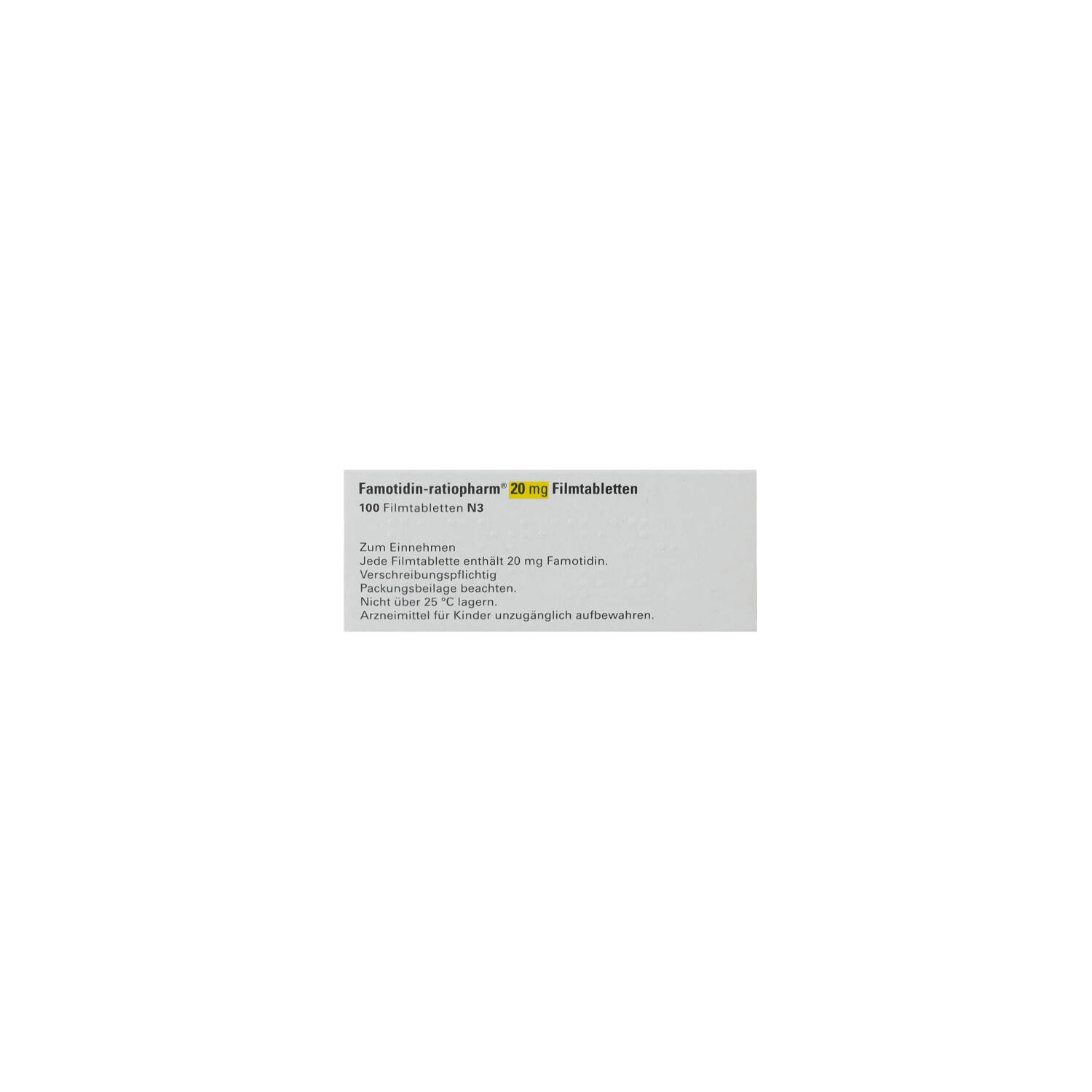 FAMOTIDIN-ratiopharm 20 mg Filmtabletten