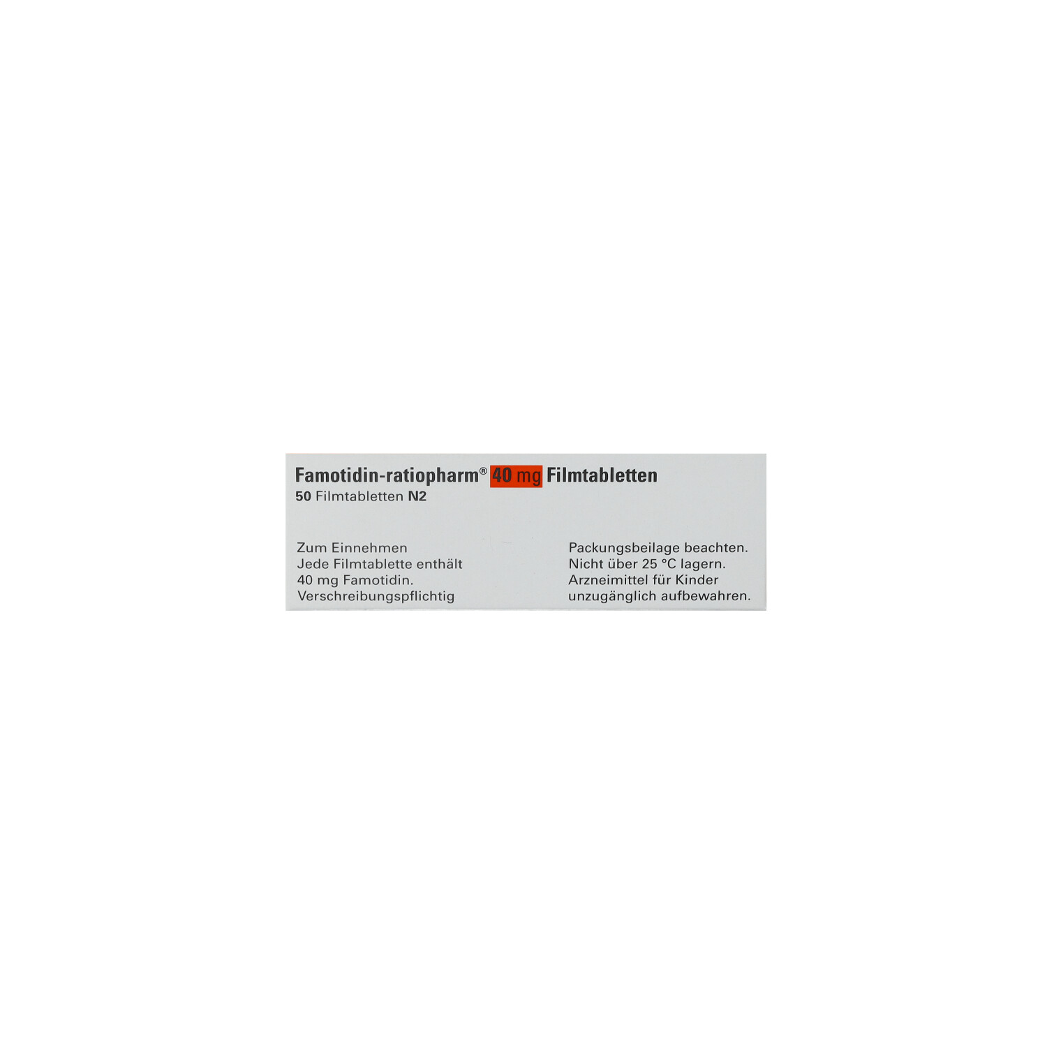 FAMOTIDIN-ratiopharm 40 mg Filmtabletten