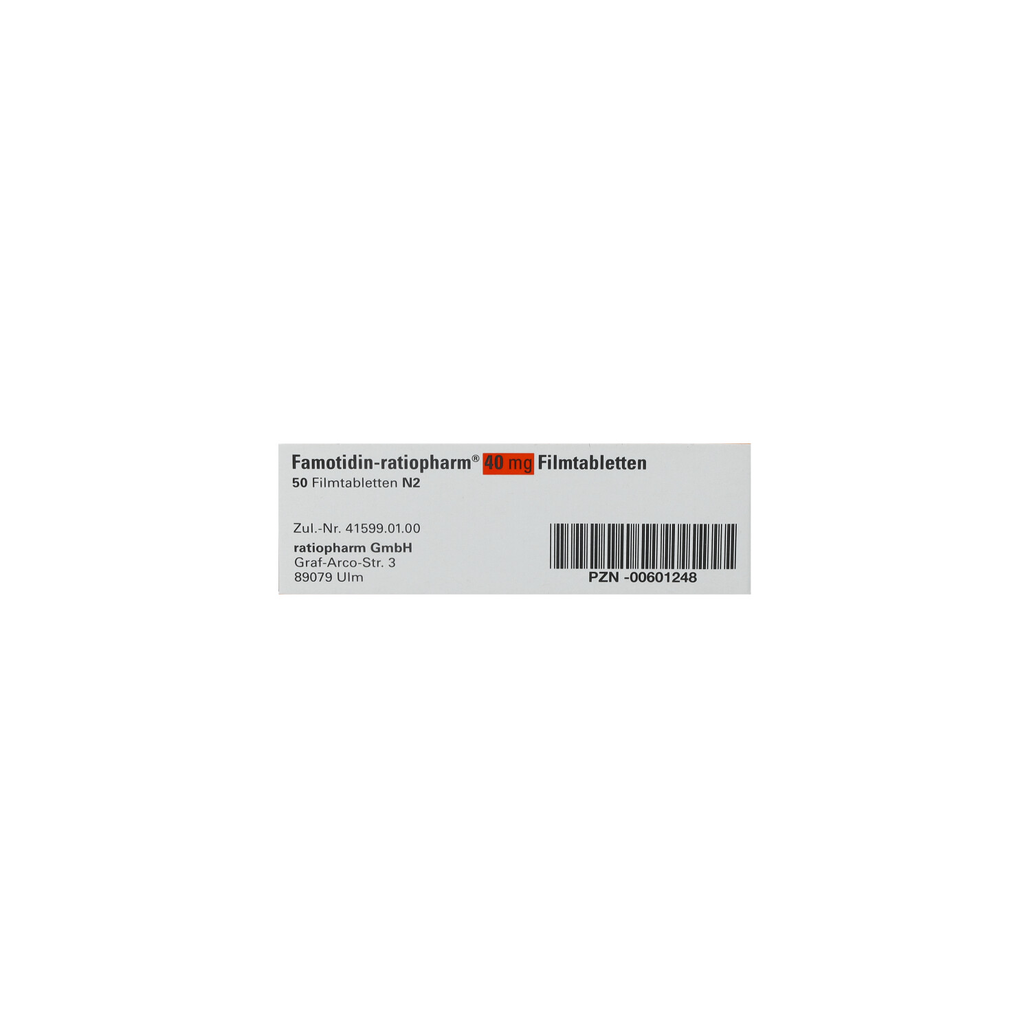 FAMOTIDIN-ratiopharm 40 mg Filmtabletten