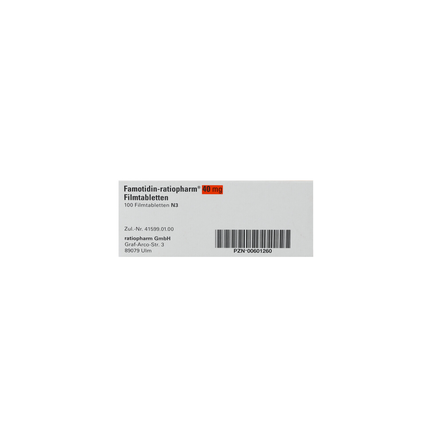 FAMOTIDIN-ratiopharm 40 mg Filmtabletten