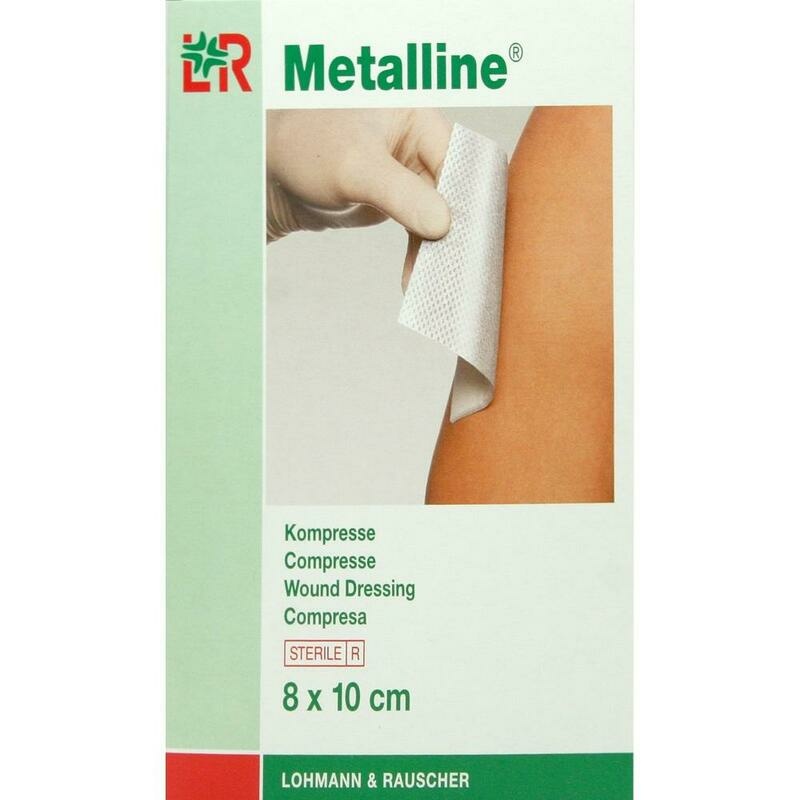 METALLINE Kompressen 8x10 cm steril