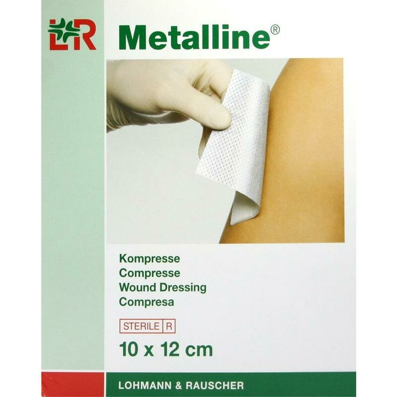 METALLINE Kompressen 10x12 cm steril