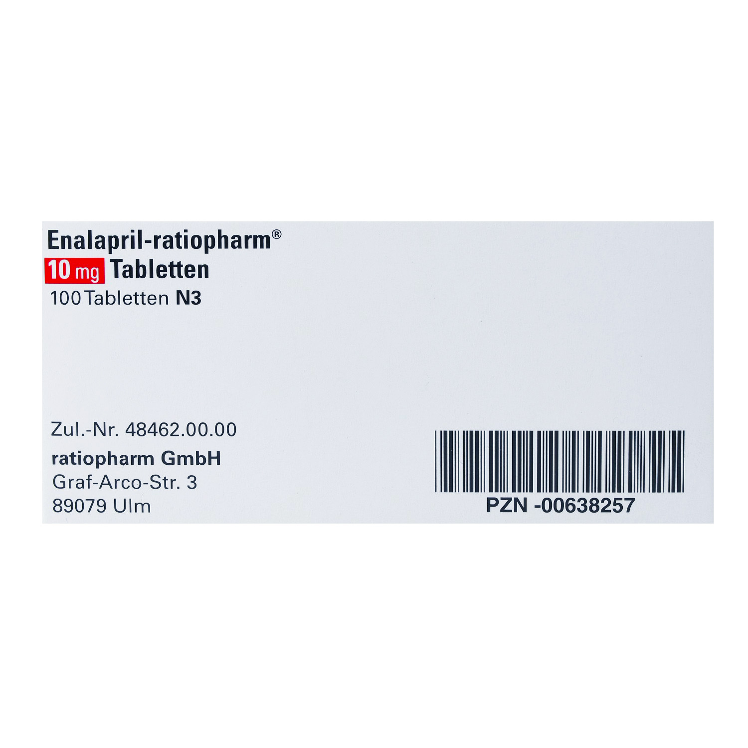 ENALAPRIL-ratiopharm 10 mg Tabletten