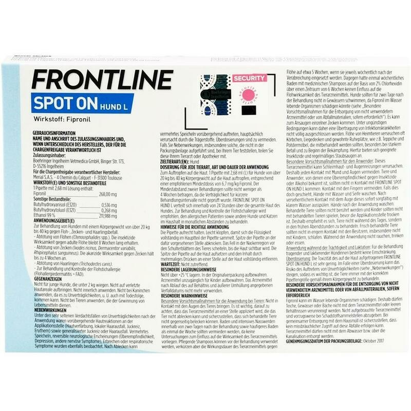 FRONTLINE Spot on H 40 Lösung f.Hunde
