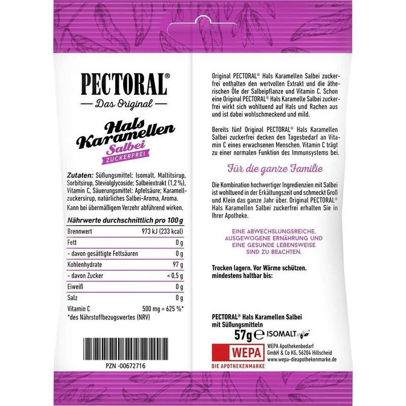 PECTORAL Salbei Bonbons zuckerfrei
