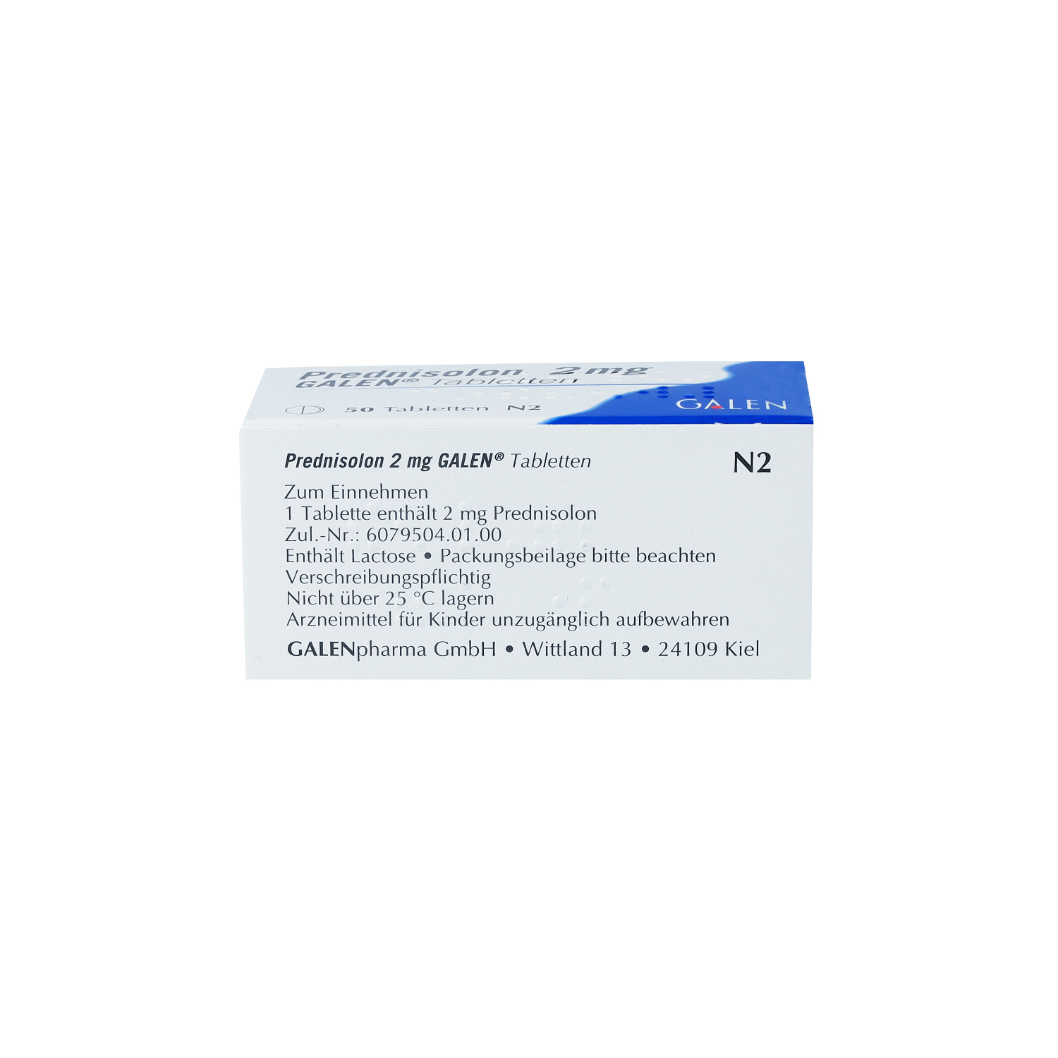 PREDNISOLON 2 mg GALEN Tabletten