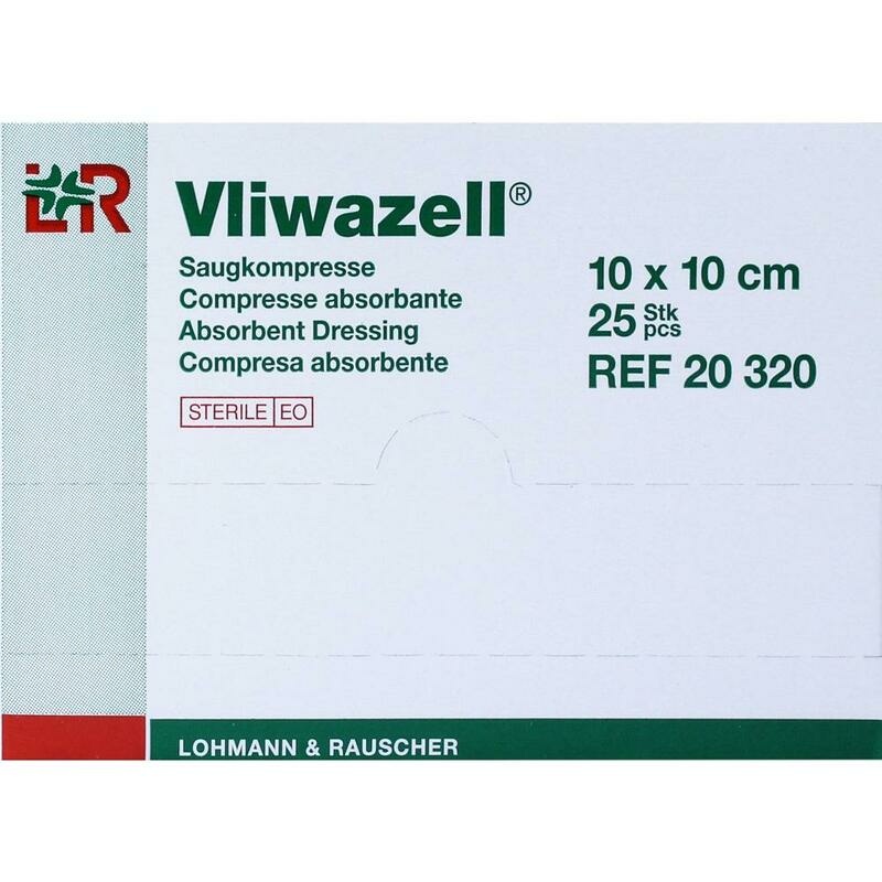 VLIWAZELL Saugkompressen steril 10x10 cm