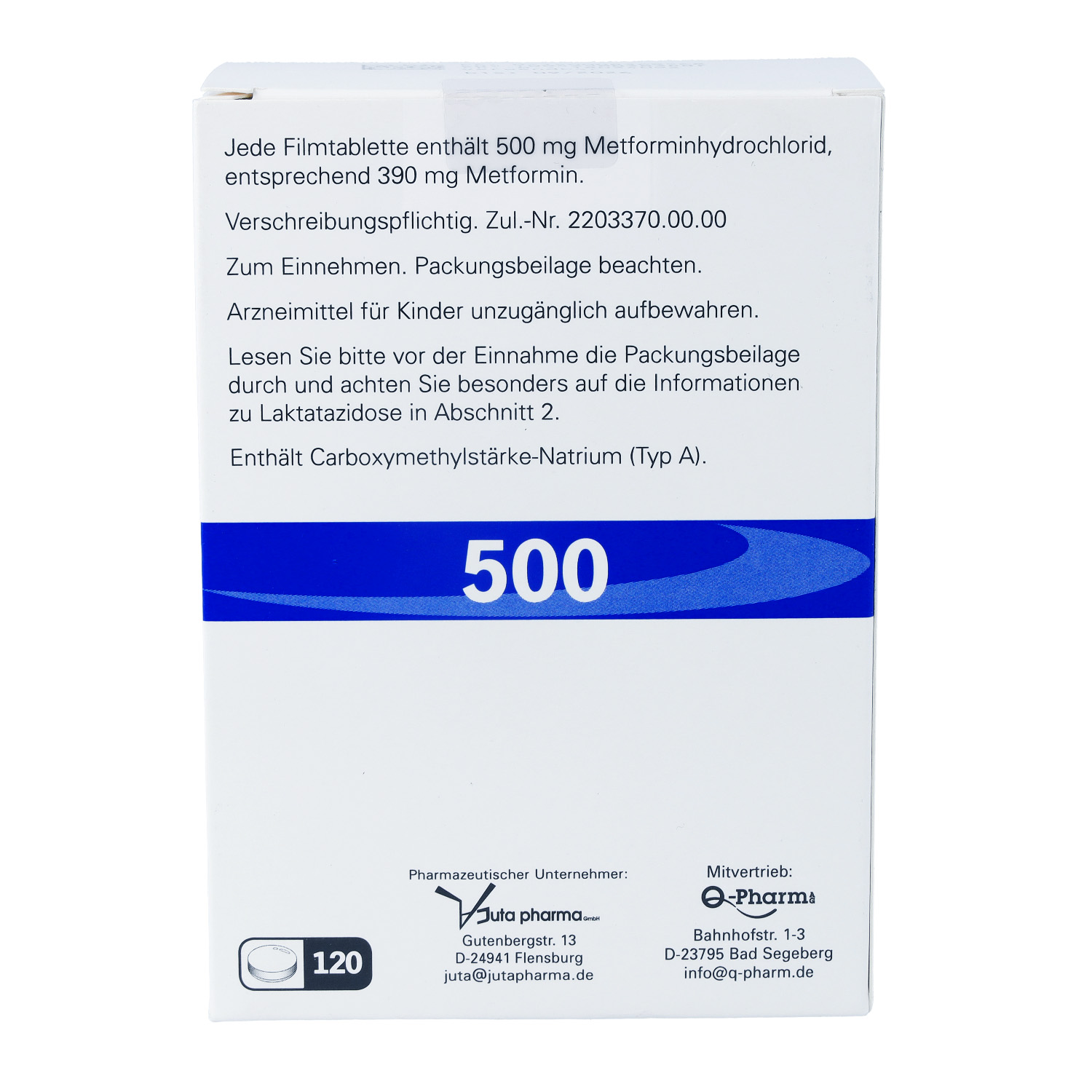 JUFORMIN 500 mg Filmtabletten