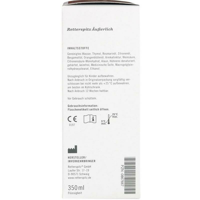 RETTERSPITZ Wasser äußerlich