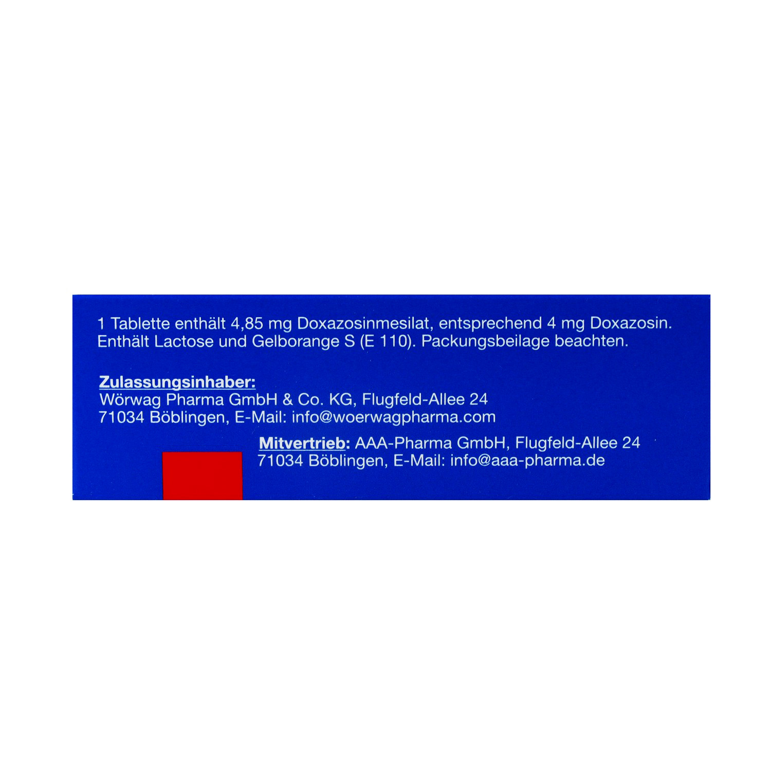 DOXAGAMMA 4 mg Tabletten