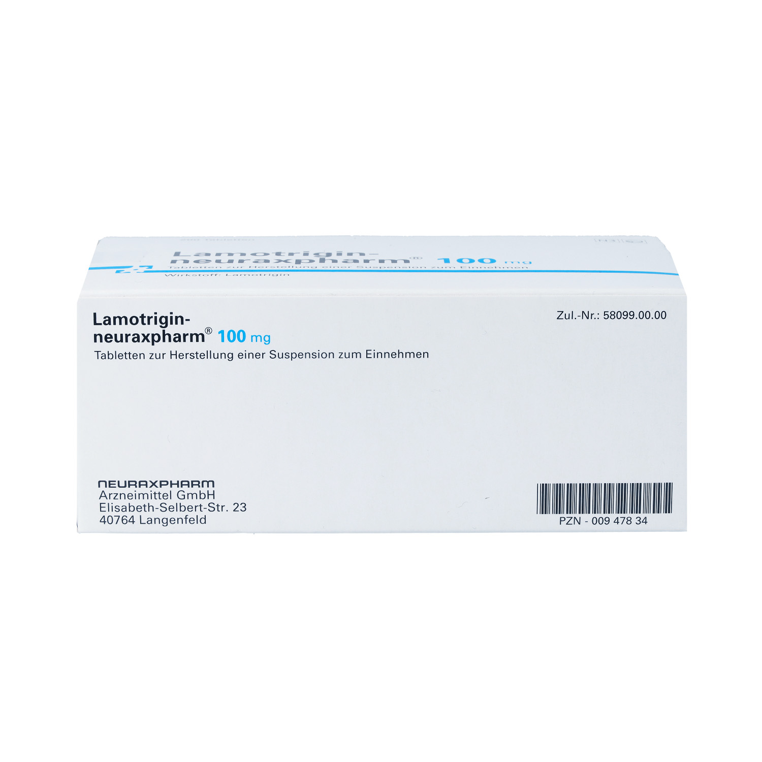 LAMOTRIGIN-neuraxpharm 100 mg Tab.z.H.Susp.z.Einn.