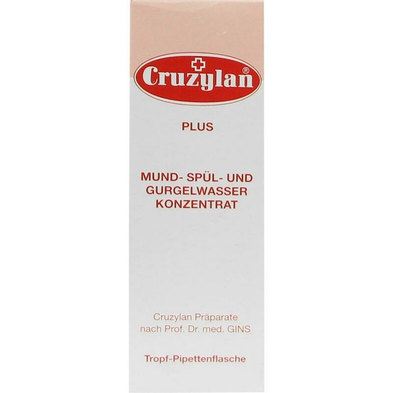 CRUZYLAN Plus Mund-/Spül- u.Gurgelwasserkonz.m.Pip