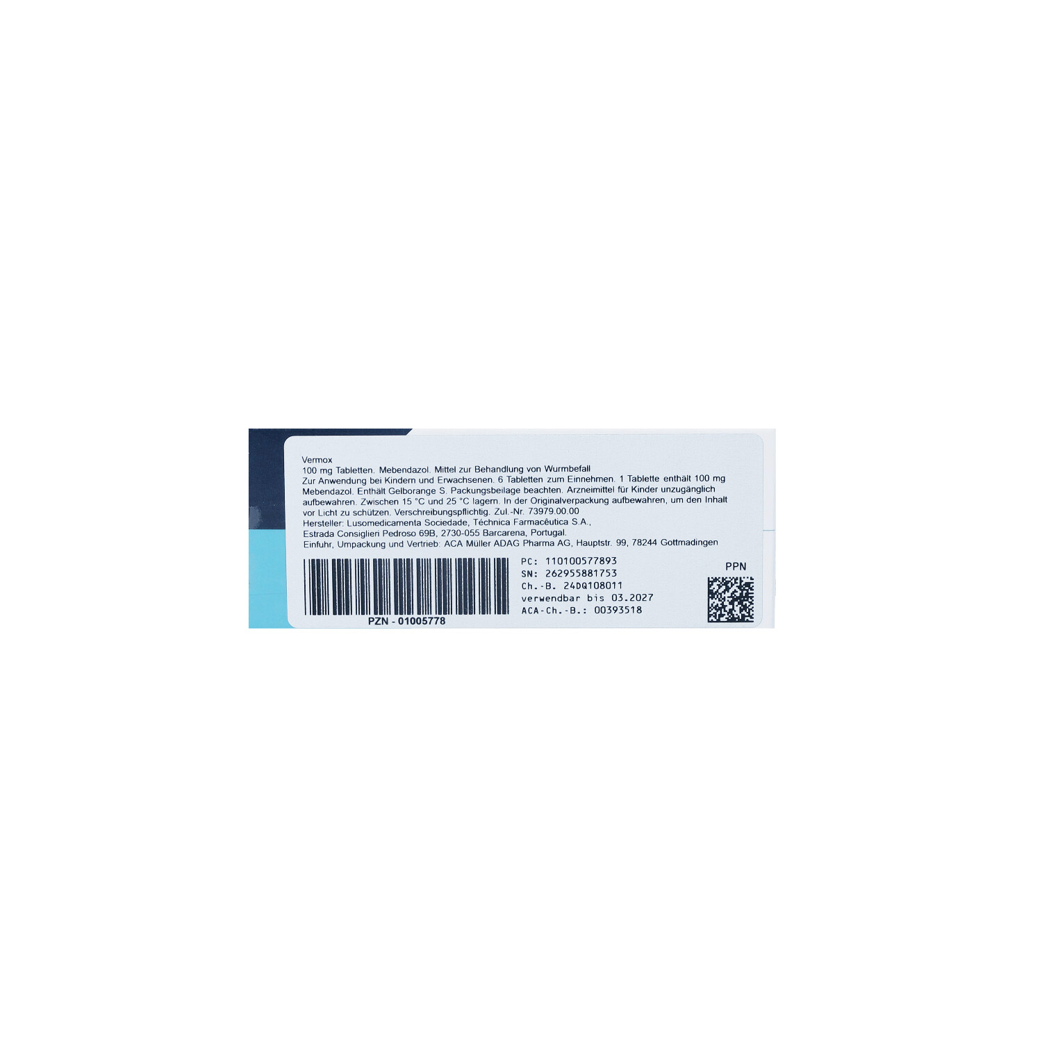 VERMOX Tabletten