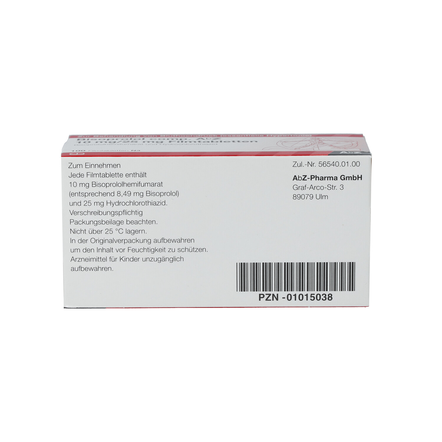 BISOPROLOL comp. AbZ 10/25 mg Filmtabletten