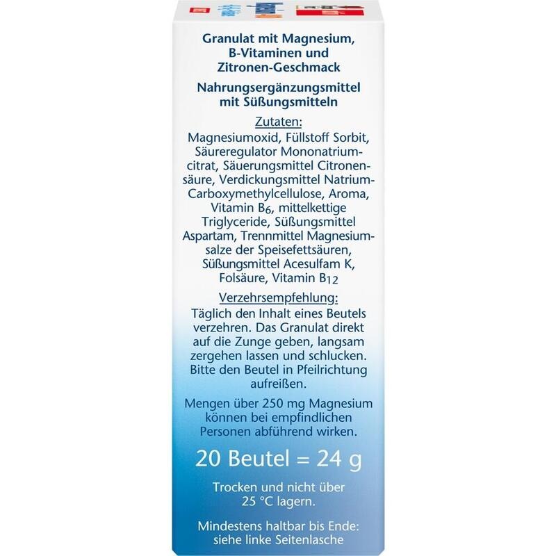 DOPPELHERZ Magnesium+B Vitamine DIRECT Pellets