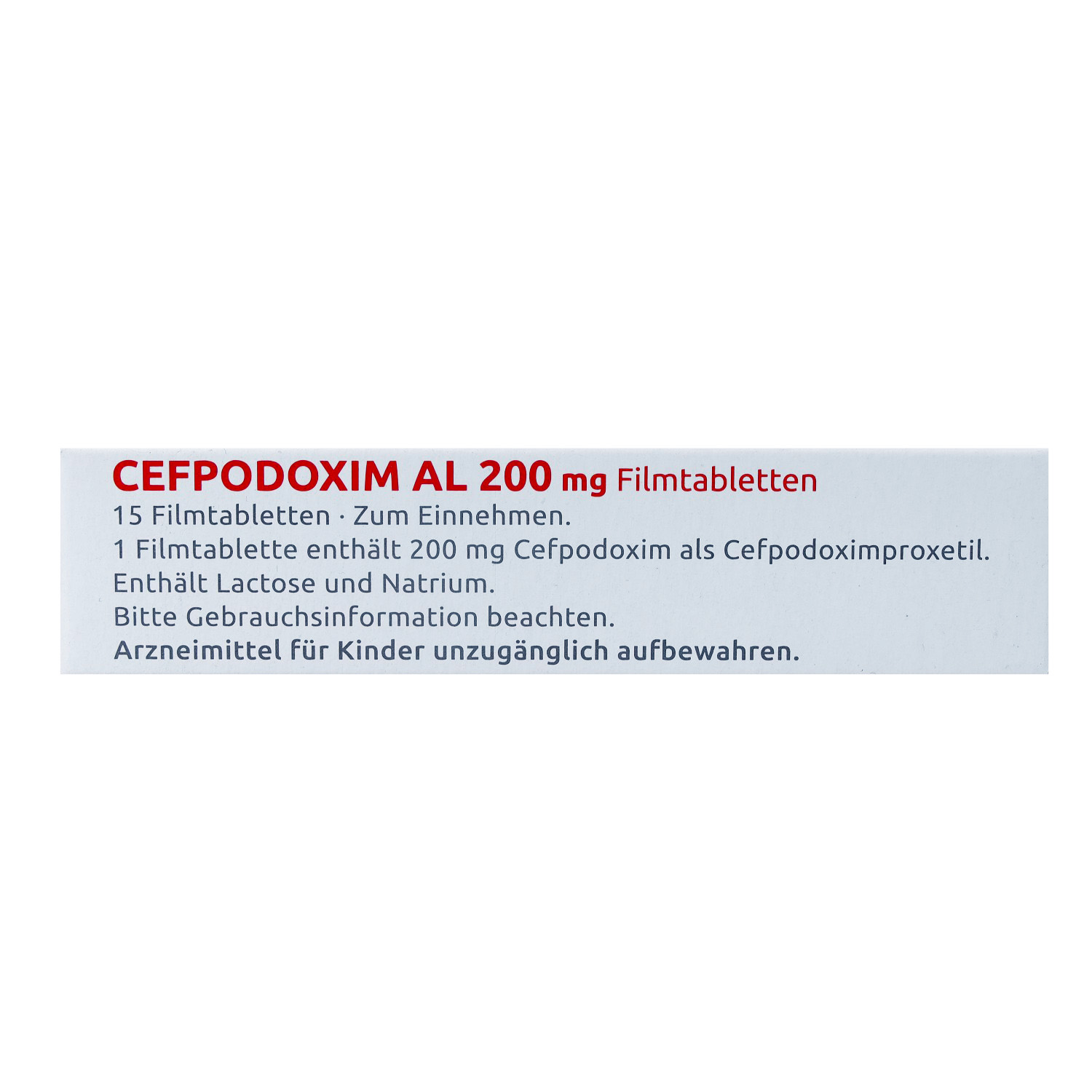 CEFPODOXIM AL 200 mg Filmtabletten
