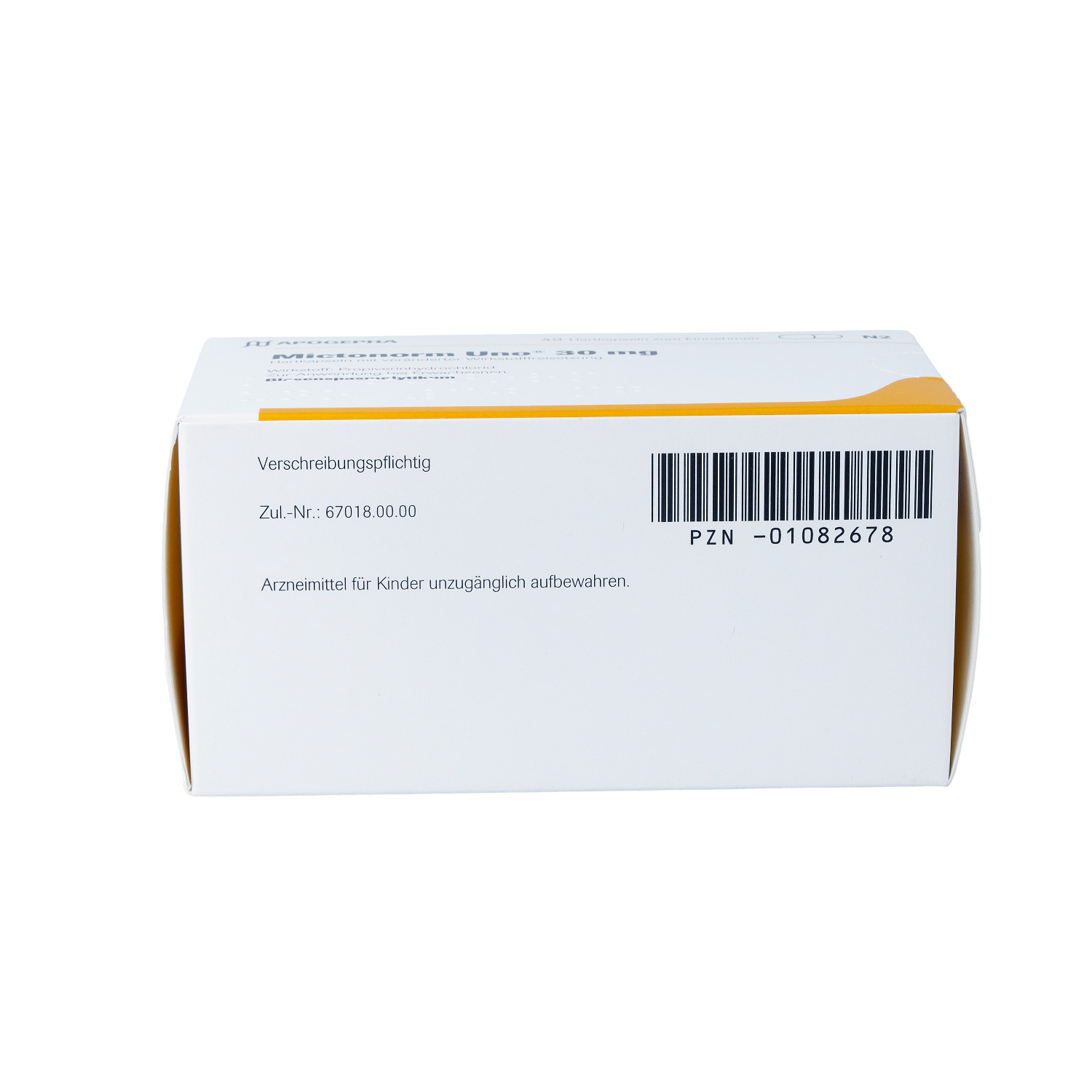 MICTONORM Uno 30 mg Hartk.m.veränd.Wirkst.-Frs.