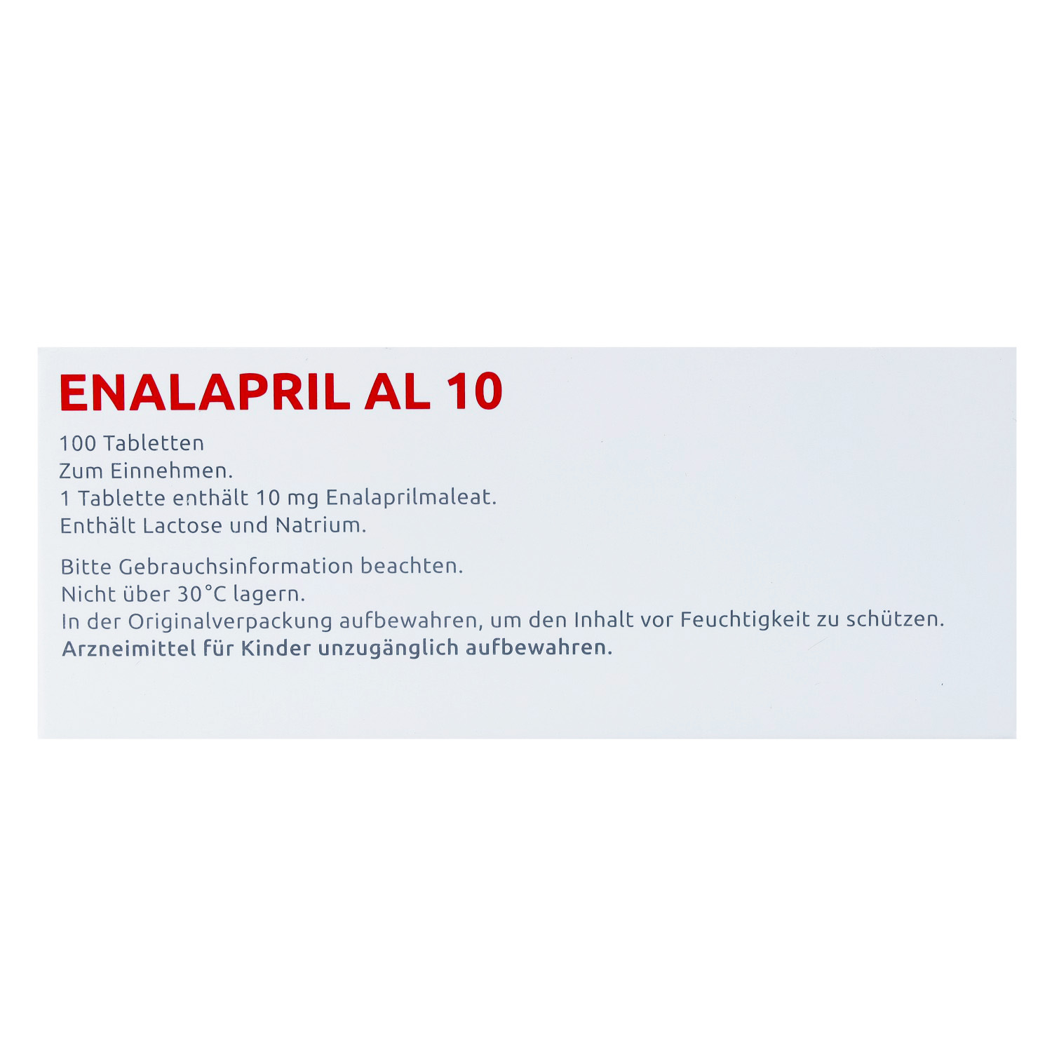 ENALAPRIL AL 10 Tabletten