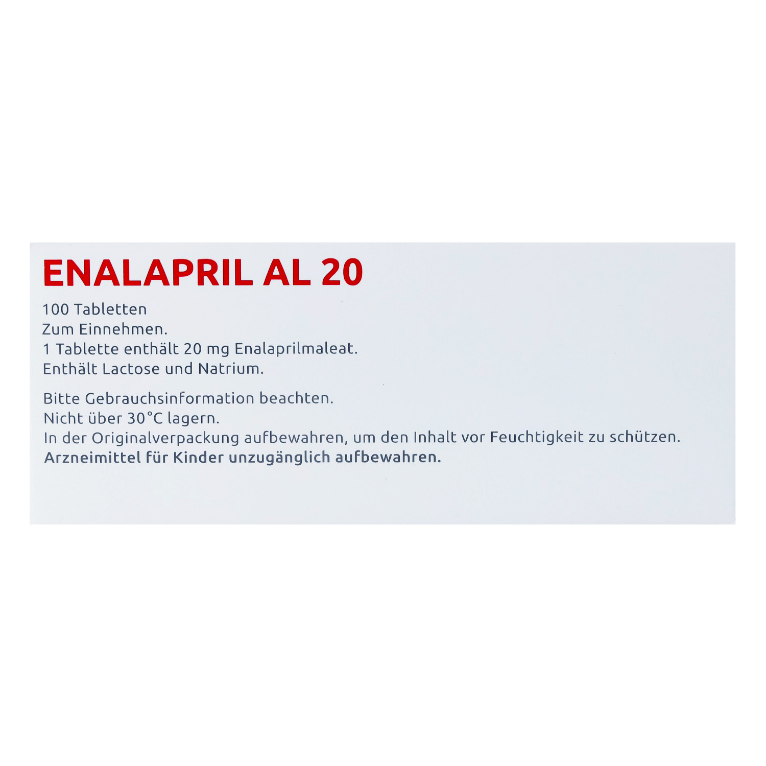 ENALAPRIL AL 20 Tabletten