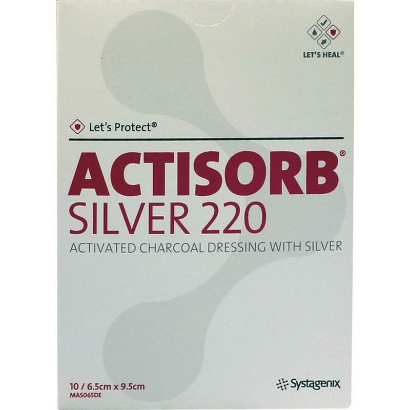 ACTISORB 220 Silver 6,5x9,5 cm steril Kompressen