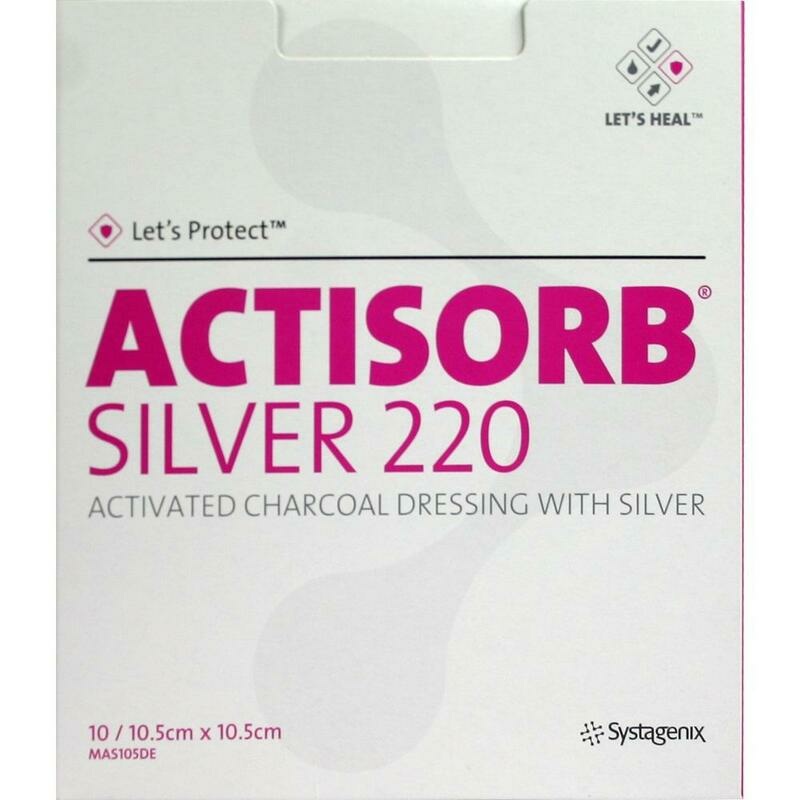 ACTISORB 220 Silver 10,5x10,5 cm steril Kompressen