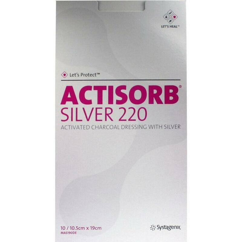 ACTISORB 220 Silver 10,5x19 cm steril Kompressen