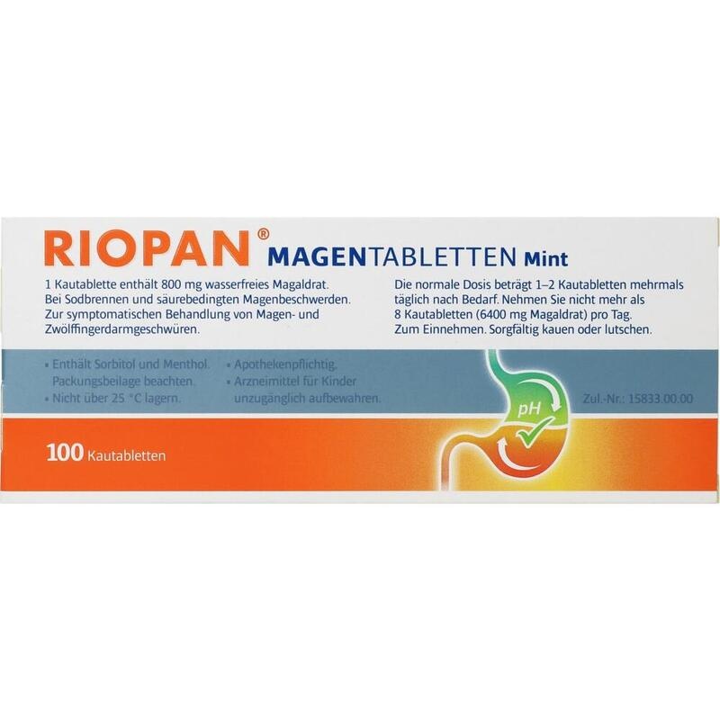 RIOPAN Magen Tabletten Mint 800 mg Kautabletten