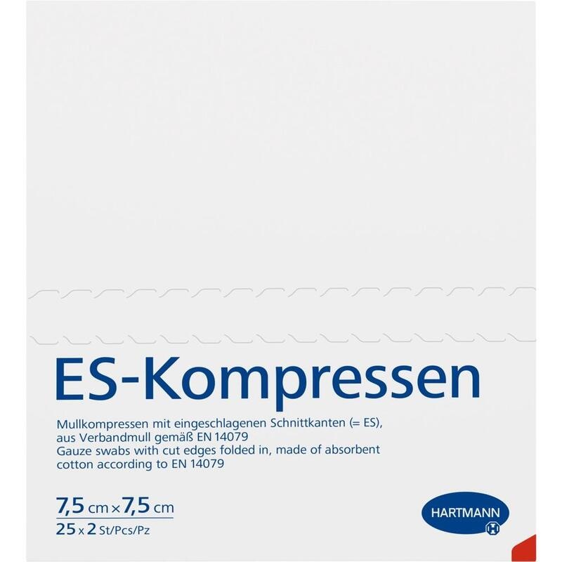 ES-KOMPRESSEN steril 7,5x7,5 cm 8fach