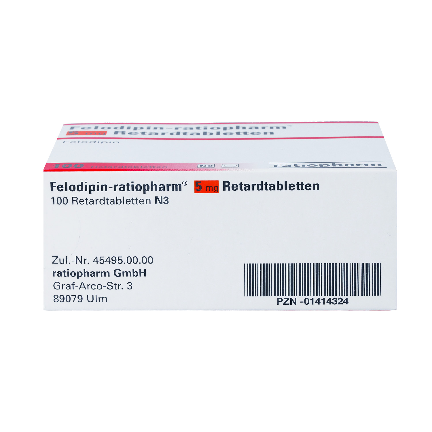 FELODIPIN-ratiopharm 5 mg Retardtabletten