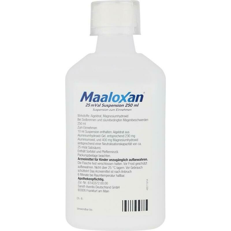 MAALOXAN 25 mVal Suspension