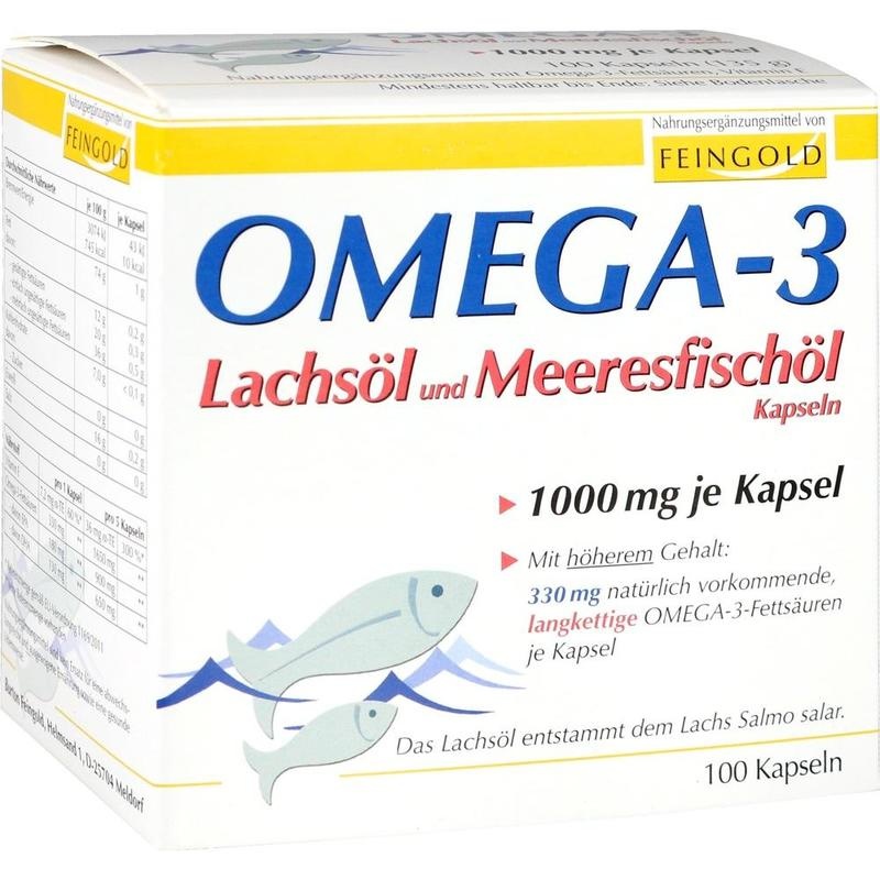 OMEGA-3 LACHSÖL und Meeresfischöl Kapseln