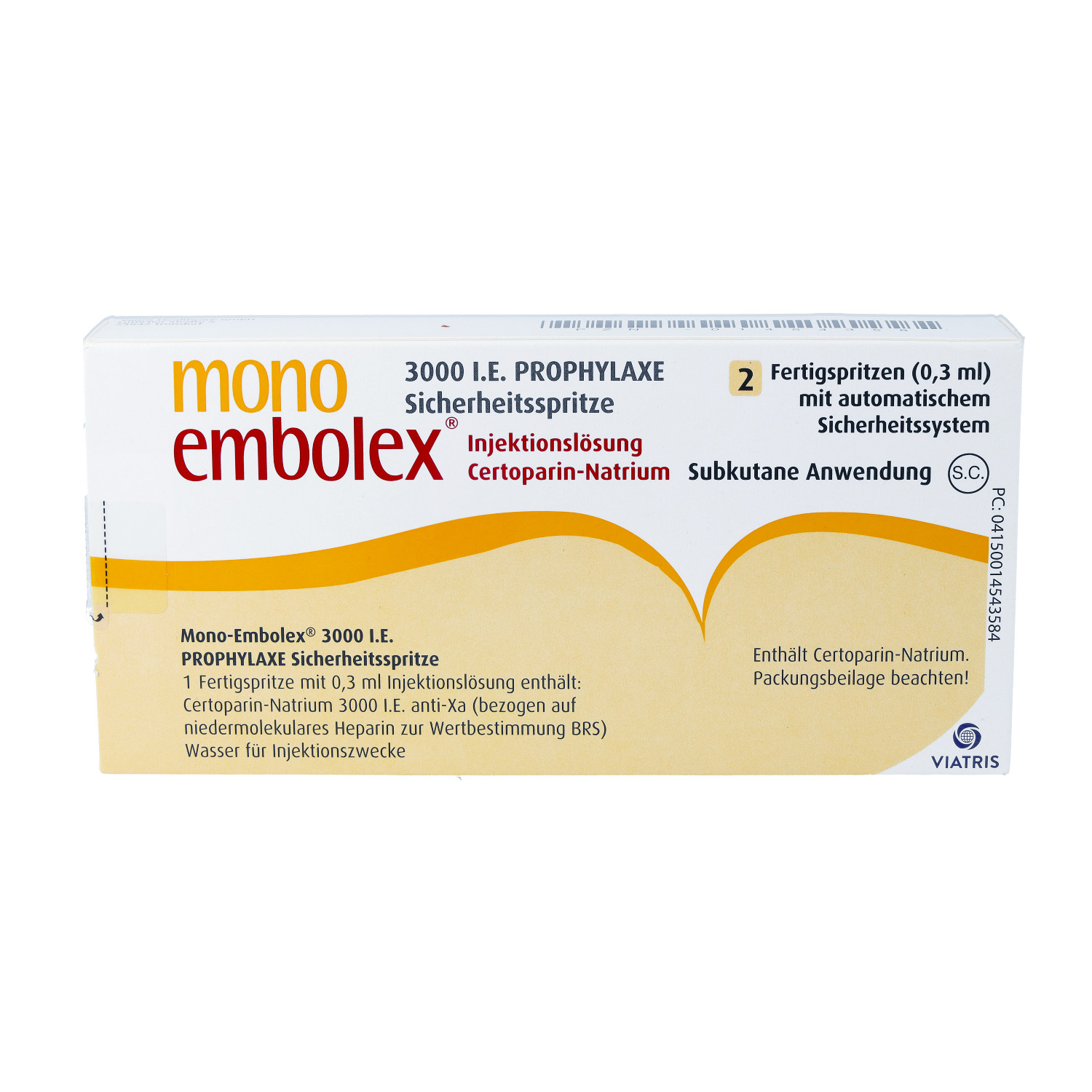 MONO EMBOLEX 3.000 I.E. Prophylaxe Sicherh.Spr.
