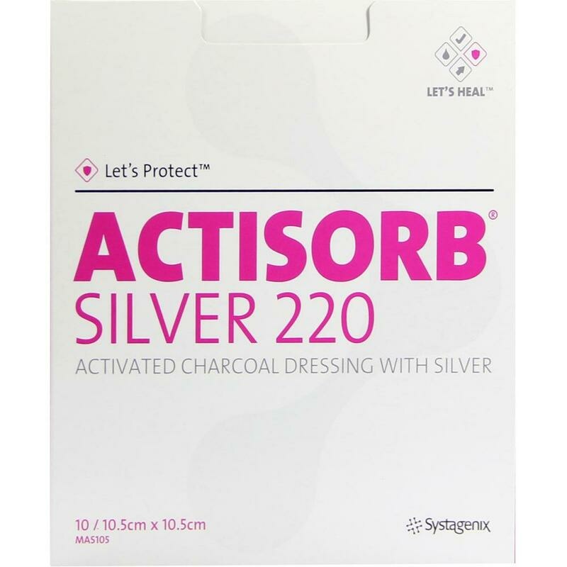 ACTISORB 220 Silver 10,5x10,5 cm steril Kompressen