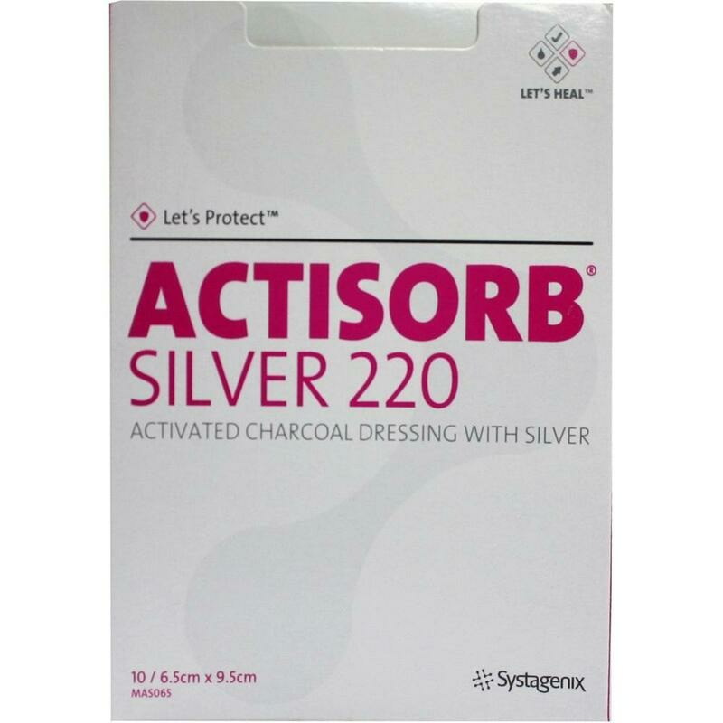 ACTISORB 220 Silver 6,5x9,5 cm steril Kompressen